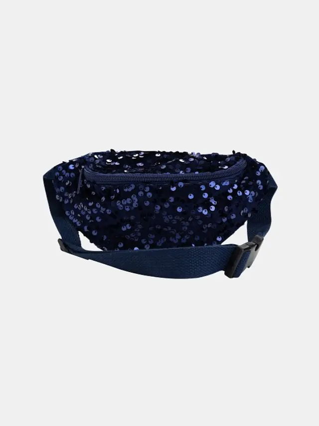 Παιδικό Τσαντάκι Μέσης για Κορίτσια Navy Sequins ΜΠΛΕ - One Size