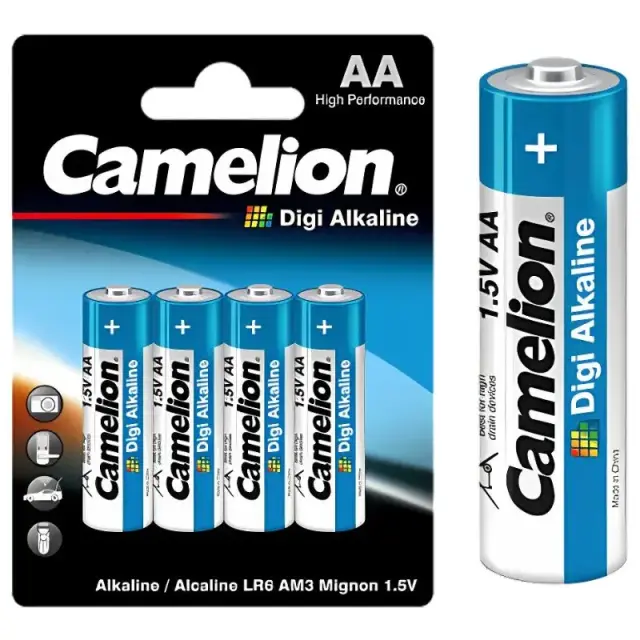 Camelion Digi LR06-BP4DG – Ενισχυμένη Αλκαλική Μπαταρία AA (4τμχ)