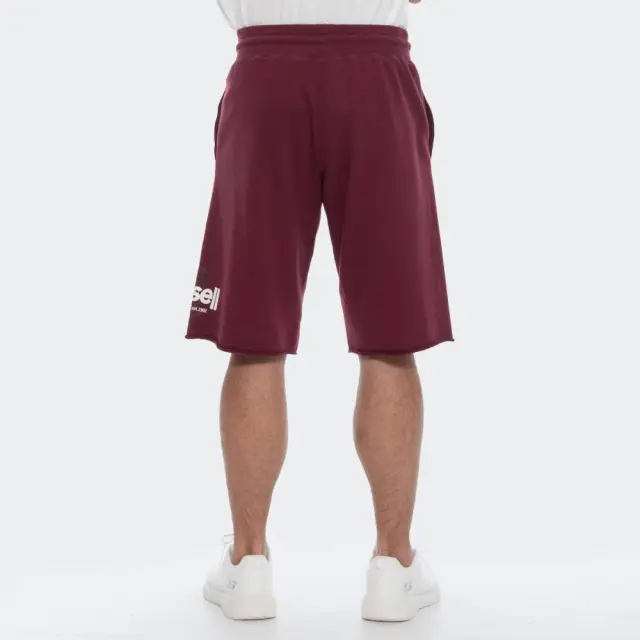Russell Athletic Circle-Raw Edge Shorts (A2036-1-482) - Βυσσινί 2