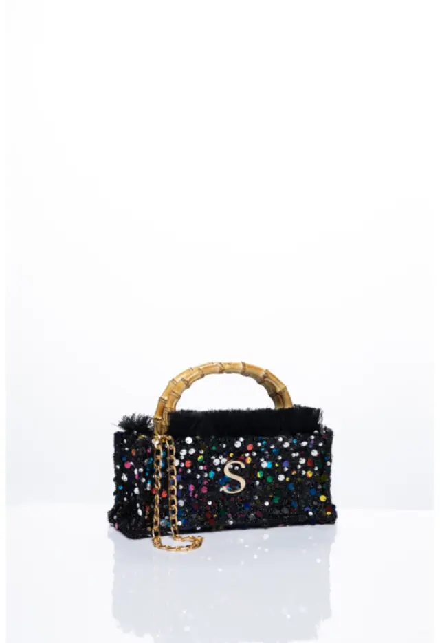 SORENA - ZOUZOU MINI BAMBOO BAG BLACK
