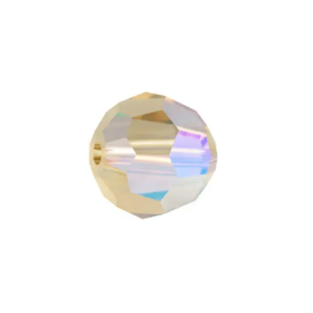 Swarovski 5000 Faceted Round Light Colorado Topaz AB 6mm - 10τεμ