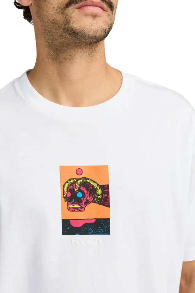 RVCA Superblast 2 Μπλούζα Ανδρική Λευκό White - L 3