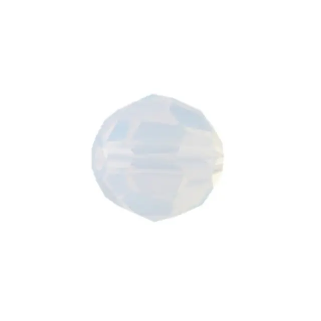Swarovski 5000 Faceted Round White Opal 4mm - 10τεμ