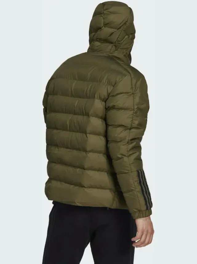 Adidas Itavic 3 Stripes Puffer Focus Olive GT1677 - XL 2