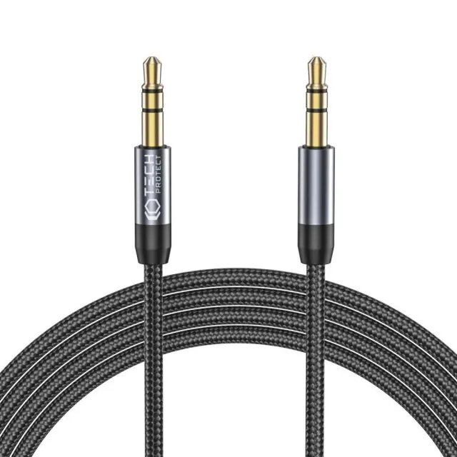 Tech- Protect® Ultraboost Braided Καλώδιο Aux Mini Jack 3.5mm 1.5m- Black