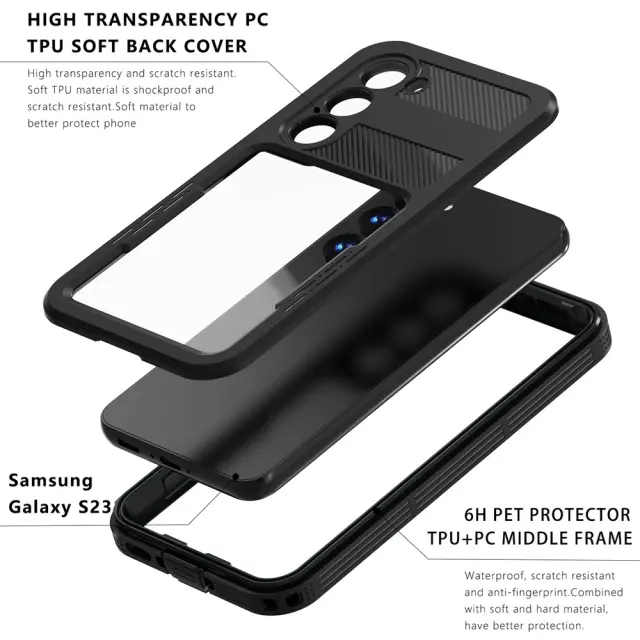 ShellBox - Waterproof IP68 Case - Xiaomi Redmi Note 14 Pro 5G / Poco X7 - Black 3
