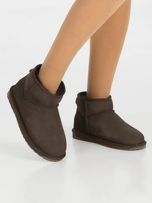 Emu Μποτάκια Γυναικείο δέρμα Καφέ EMU/10937 CHOCOLATE 2