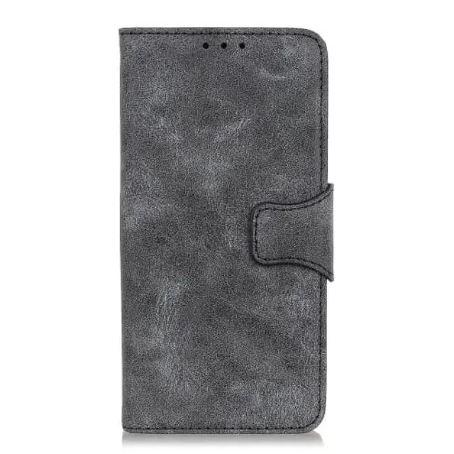 Vintage Book Case OEM για Xiaomi Mi 9 με Δυνατότητα Σταντ και Υποδοχής Καρτών- Γκρι