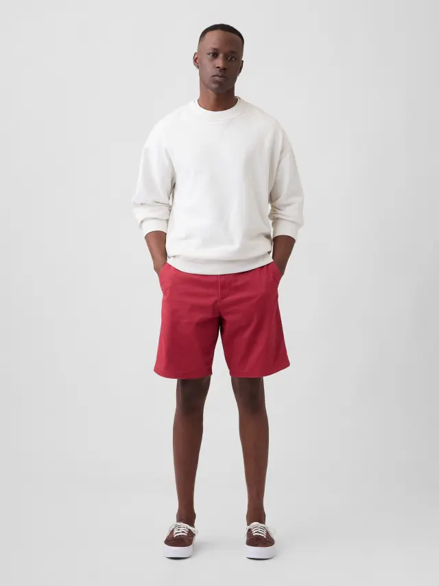 Ανδρική Βερμούδα Khaki 9" Barn red