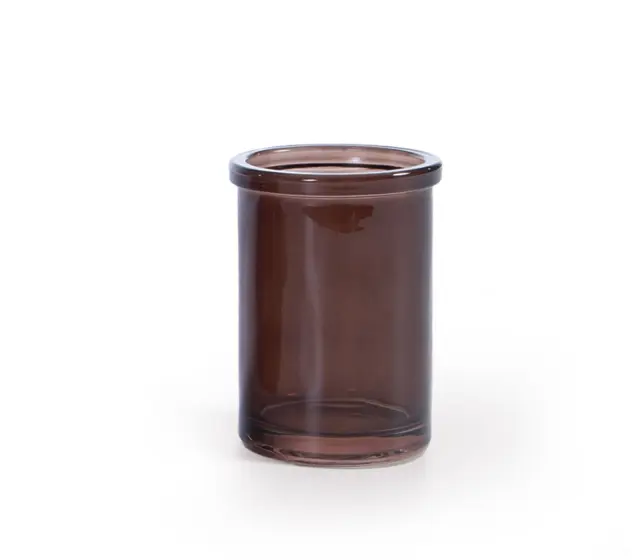 Nef-Nef Homeware Ποτήρι Μπάνιου Γυάλινο Latte 7,3x10,6 Black