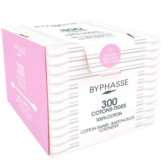 Byphasse 100% Cotton Swabs 300U