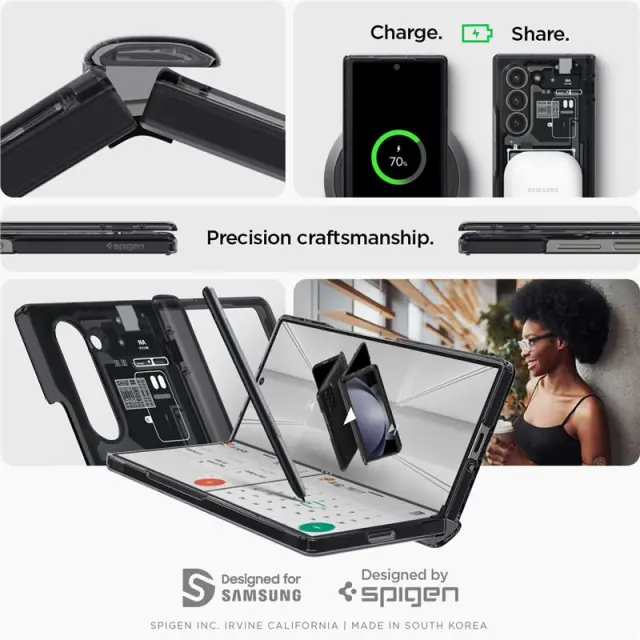 Spigen Ultra Hybrid Pro, zero one - Samsung Galaxy Z Fold6 2