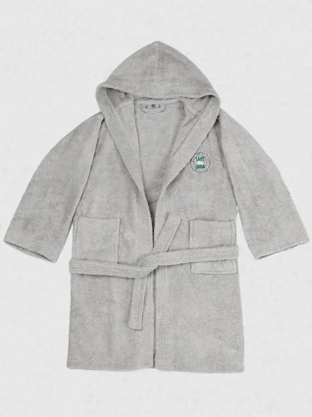 Μπουρνούζι Παιδικό Eco Grey Ηλικία 8-10 Sunshine 3