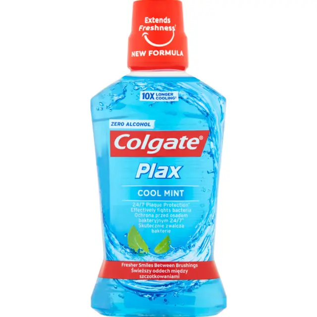 COLGATE Plax Cool Mint Στοματικό Διάλυμα κατά της Πλάκας & της Κακοσμίας 500ml