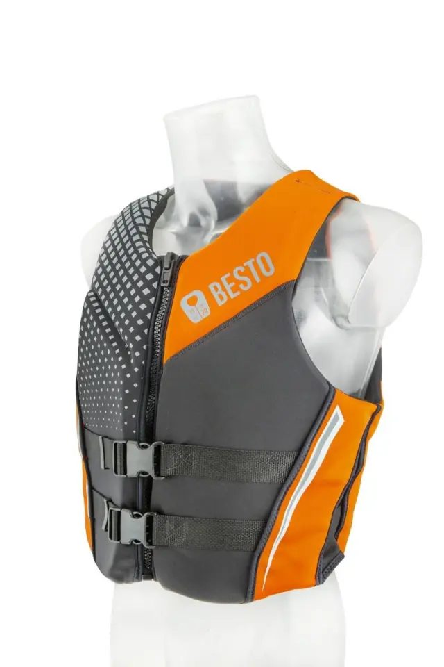 Besto Σωσίβιo Neoprene 50N Black/Grey/Orange - M 2