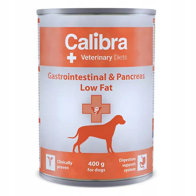 Calibra Veterinary Diets Gastrointestinal & Pancreas Low Fat Κονσέρβα για Σκύλο 400gr Μονόχρωμο