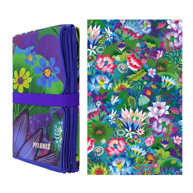 Pylones XL Πετσέτα Θαλάσσης (110x180cm) από ίνες microfibre: Body DS XL (6 σχέδια) Fleurs d'Eau