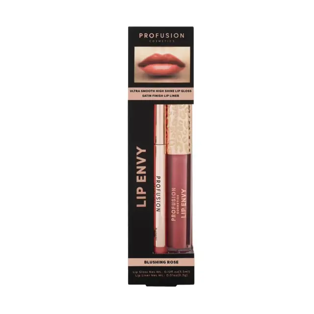 Profusion Lip Envy Gloss and Liner Duo Blushing Rose