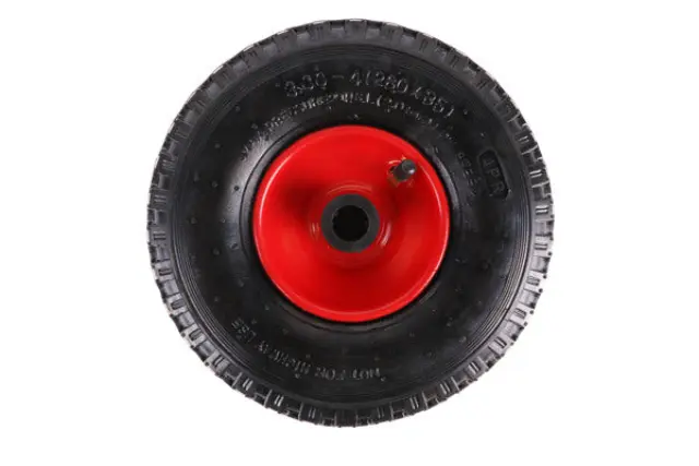 Wheel + tyre small 3.00-4" steel rim