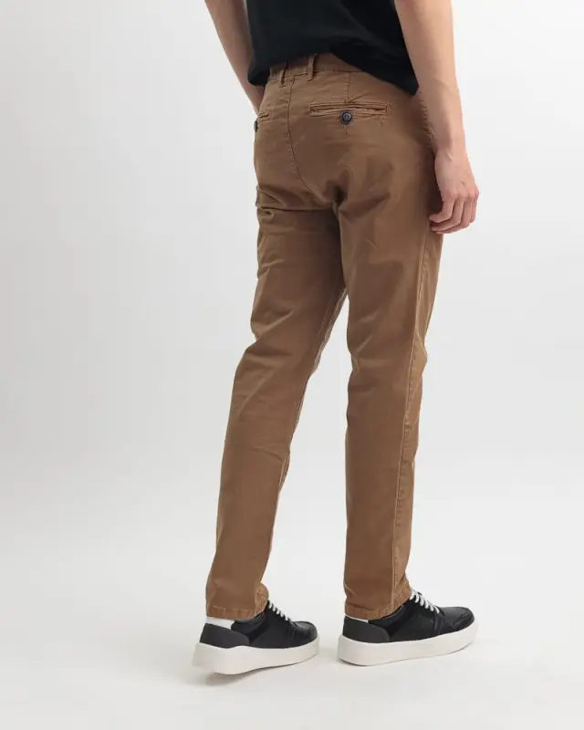 Devergo Ανδρικό Chinos Παντελόνι 1016 – Camel - 40 3