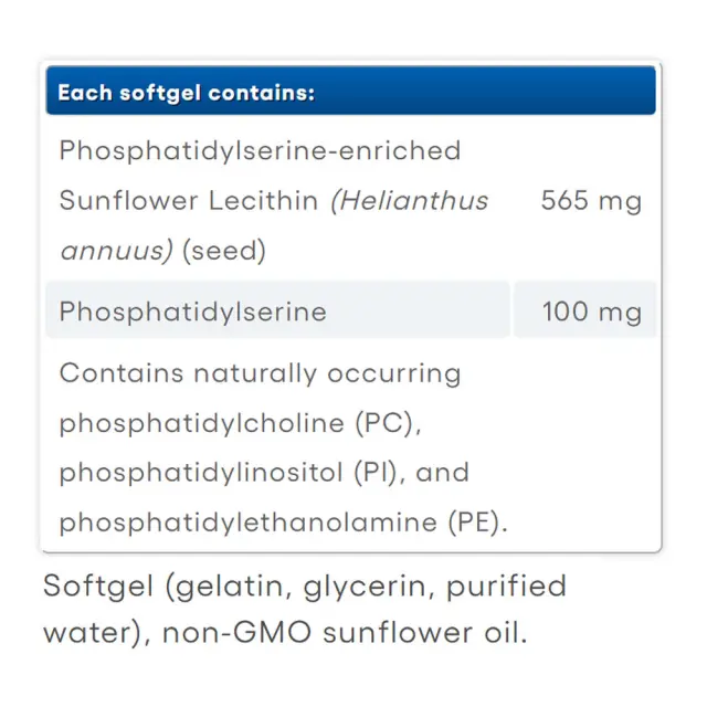 Natural Factors PS PHOSPHATIDYLSERINE 100 MG 2