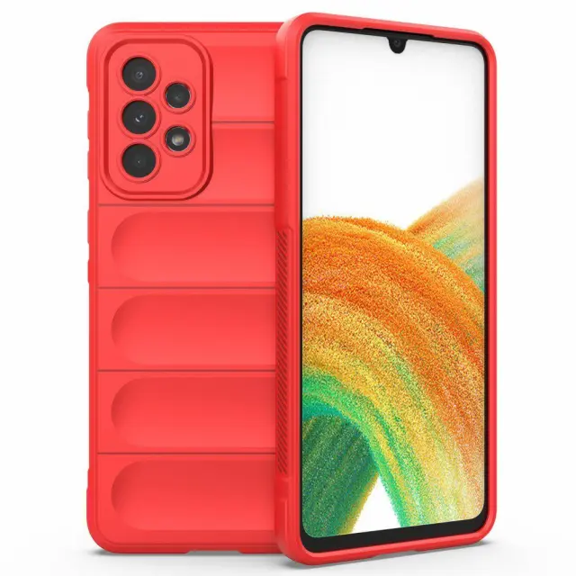 Rugged Anti Scratch Θήκη για Samsung Galaxy A53- Red OEM