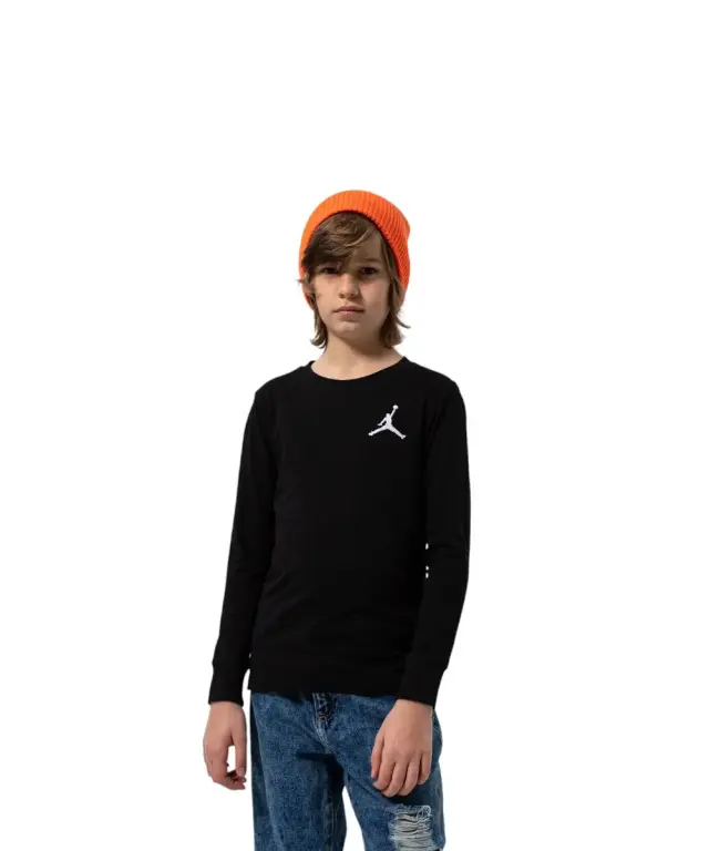 Jordan - Παιδική Μακρυμάνικη Μπλούζα Jdb Jumpman Air 95A903-023 Μαύρο - 8-10 ετών