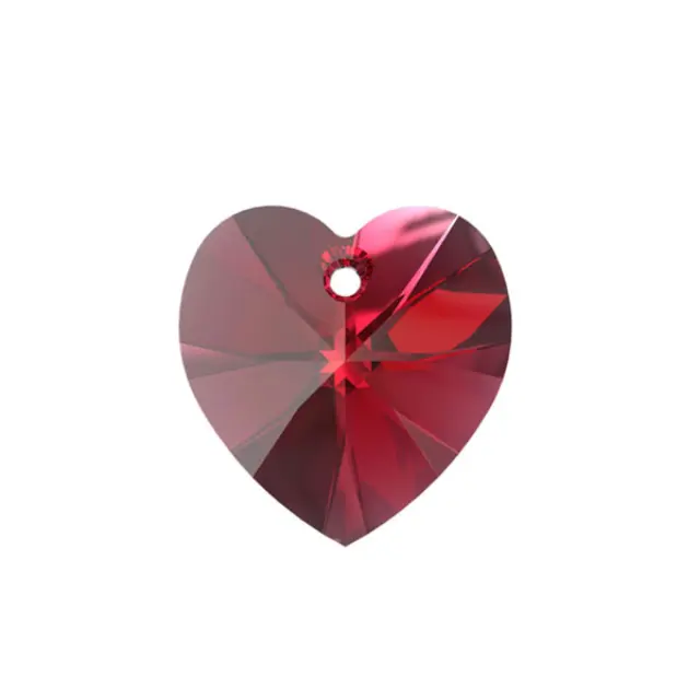 Swarovski 6228 XILION Heart Pendant 10.3x10mm Scarlet - 6τεμ