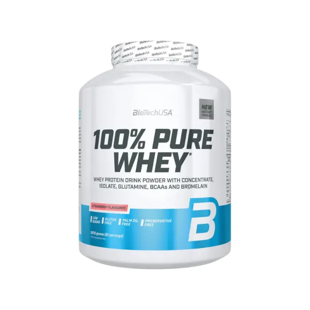 BioTechUSA 100% Pure Whey - 2270g Strawberry