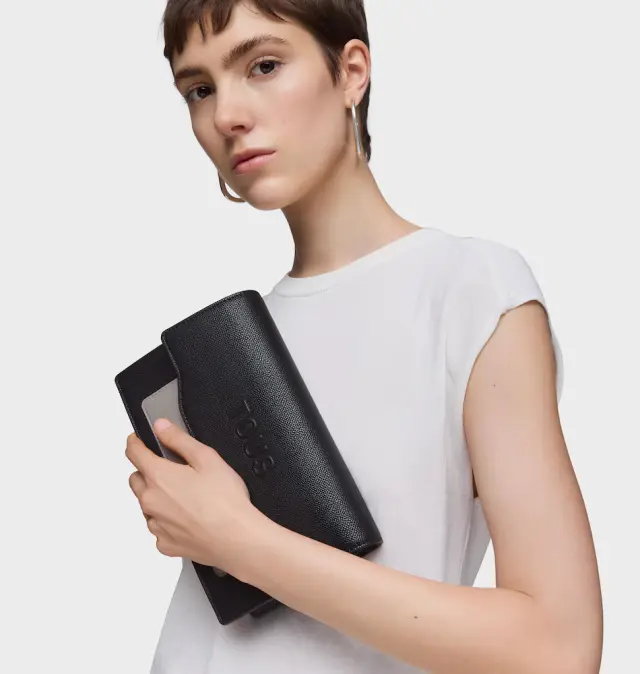 Τσάντα TOUS Clutch Audree Saffiano 2002286952 Μαύρο 2