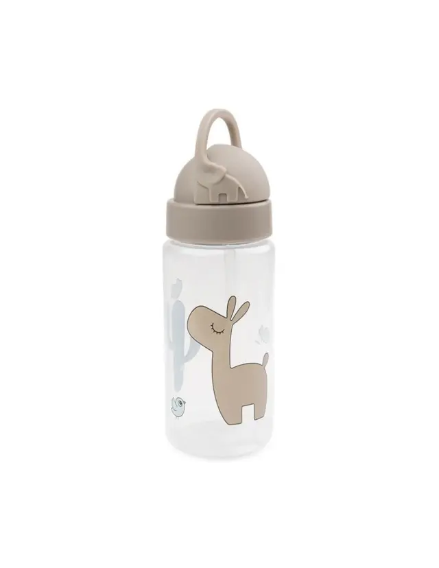 Πλαστικό Παγούρι με Καλαμάκι Done By Deer Lalee Sand 350ml BR76443