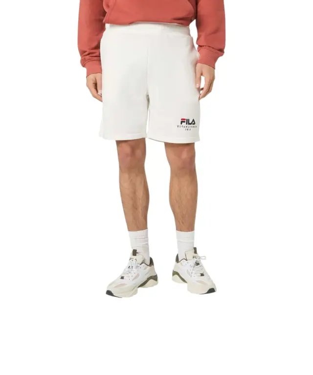 Fila - Ανδρικό Αθλητικό Σορτς Lusciano FAU0230-10010 Λευκό