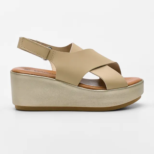 Comodissima Πέδιλα Γυναικείο δέρμα Μπεζ COM/343305 BEIGE