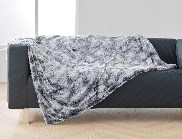 Κουβέρτα Antartic Douceur d'intérieur με εσωτερική επένδυση fleece και διαστάσεις 125x150cm - Grey 1605600 2