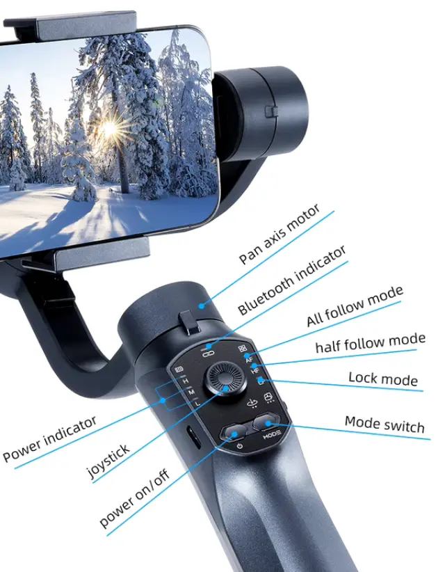 Σταθεροποιητής εικόνας Gimbal για smartphone - F10 Pro - 811481 2
