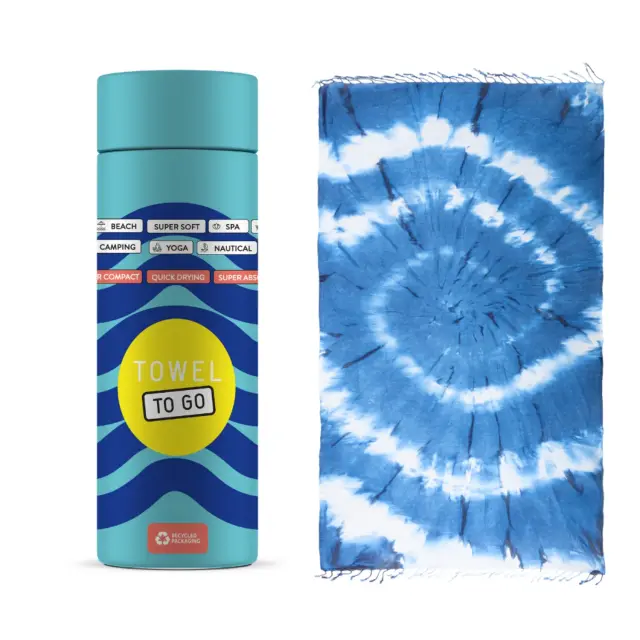 Towel To Go Tie Dye Πετσέτες Θαλάσσης Blue