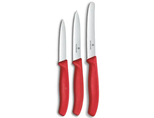 Σετ Μαχαίρια Γενικής Χρήσης Victorinox Swiss Classic με μήκος λεπίδας 8cm, 10cm και 11cm - Red - 3 τεμάχια6.7111.34C1 3