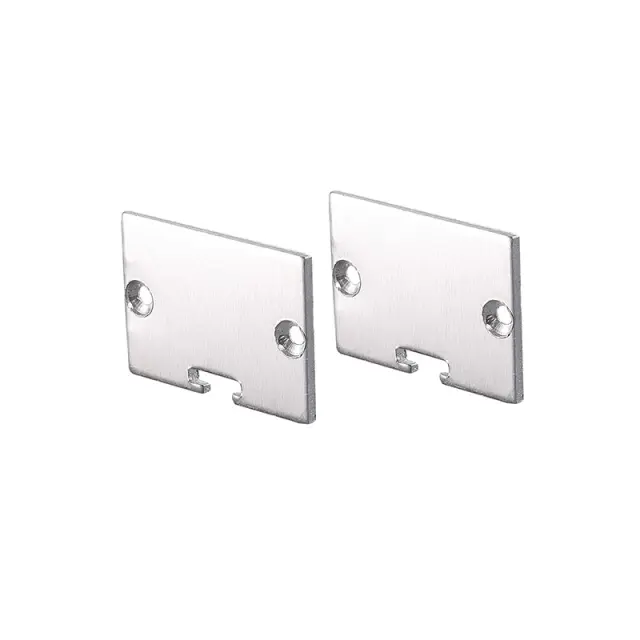 SET OF WHITE ΠΛΑΣΤΙΚΟ END CAPS FOR P117, 1PC WITH HOLE & 1PC WITHOUT HOLE / EP117