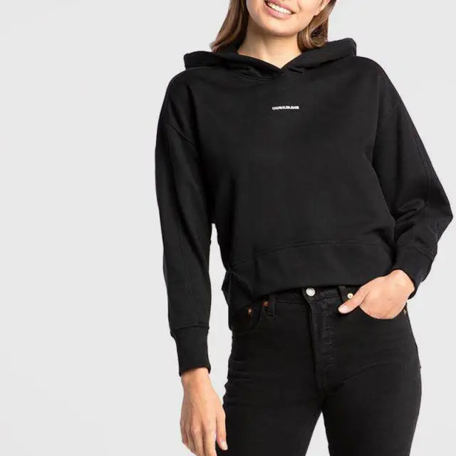Calvin Klein - Γυναικείο Φούτερ Relaxed Fit J20J215462-BEH Μαύρο - XL 2