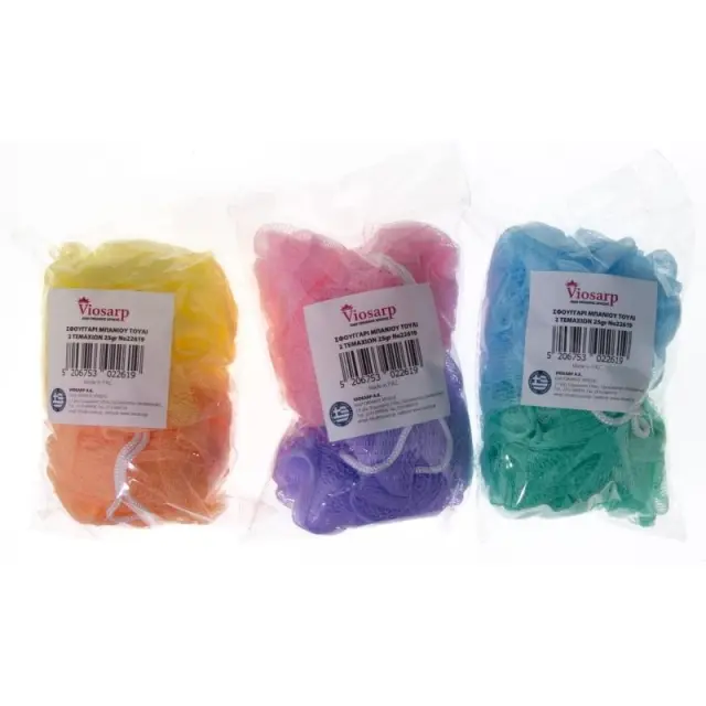 Viosarp Σφουγγάρι Μπάνιου Puff (Δίχτυ) 2ΤΜΧ 25gr