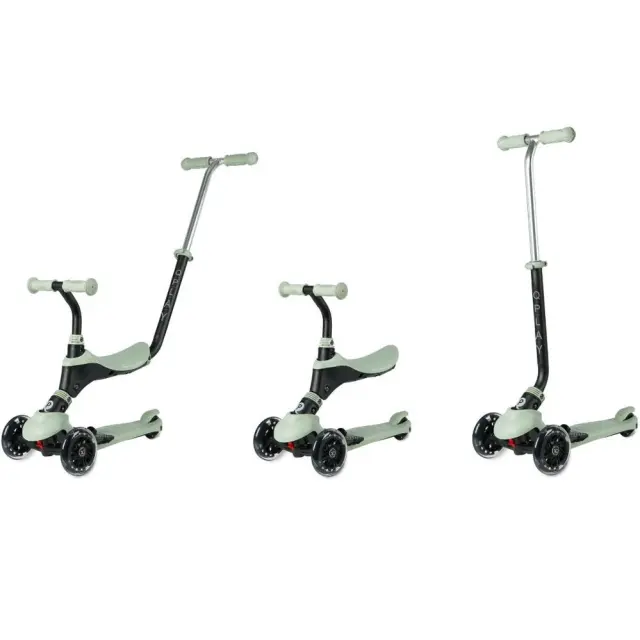 QPlay Sema Pro Τρίτροχο Πατίνι 5 σε 1 με Κάθισμα Green 12+ Μηνών 2