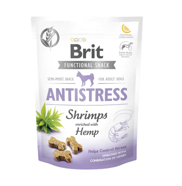 Brit Snack Antistress Λιχουδιές Σκύλου με Γαρίδα & Κάνναβη 150gr