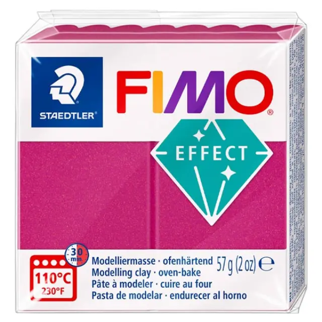 Πολυμερικός Πηλός Staedtler Fimo Effect No021 - Metallic Bordeaux - 57gr