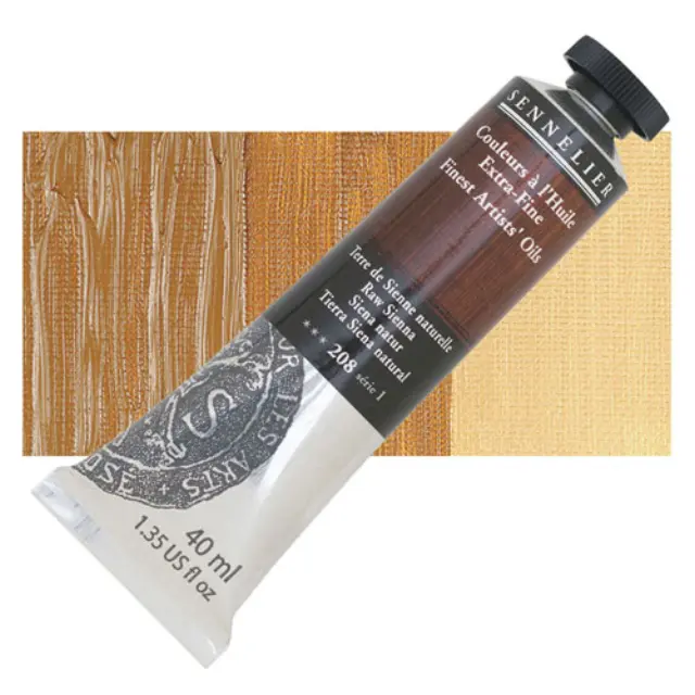 Sennelier Λάδι Finest Artists Oil 208 Raw Sienna - 40ml