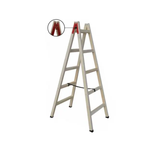 Gtmed Ξύλινη Σκάλα 2.25m 7 σκαλοπάτια / WOOD225 2