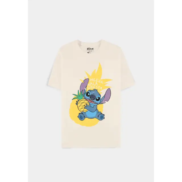 Difuzed® Stitch Pineapple T-Shirt- White (XS)`