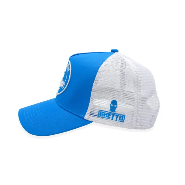 Ghetto Street Wear Logo 3D Embroidery | Miami Blue Cap 3