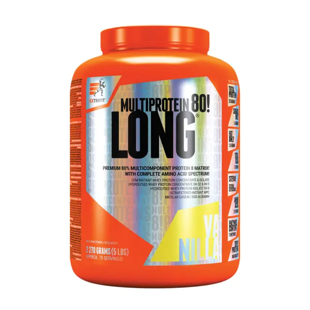 Extrifit Long 80 Multiprotein vanilla, 2270-g