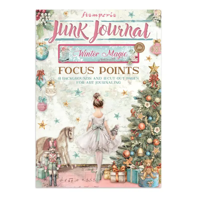 Junk journal Focus Point (cut-outs, backgrounds), Winter Magic