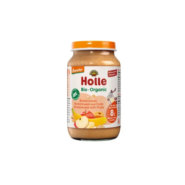Holle Βρεφική Τροφή Μούσλι Φρούτων Σε Βάζο 220gr